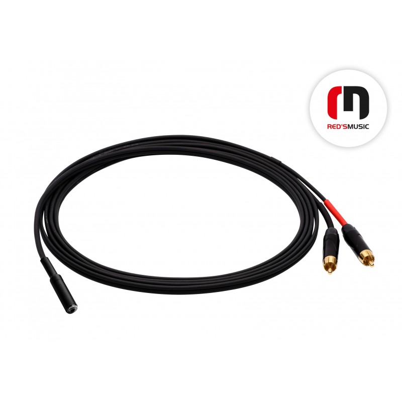 Reds Music  AU2890BX Kabel Audio - Jack F stereo mini 3.5 / 2 x RCA długość 9.0 m